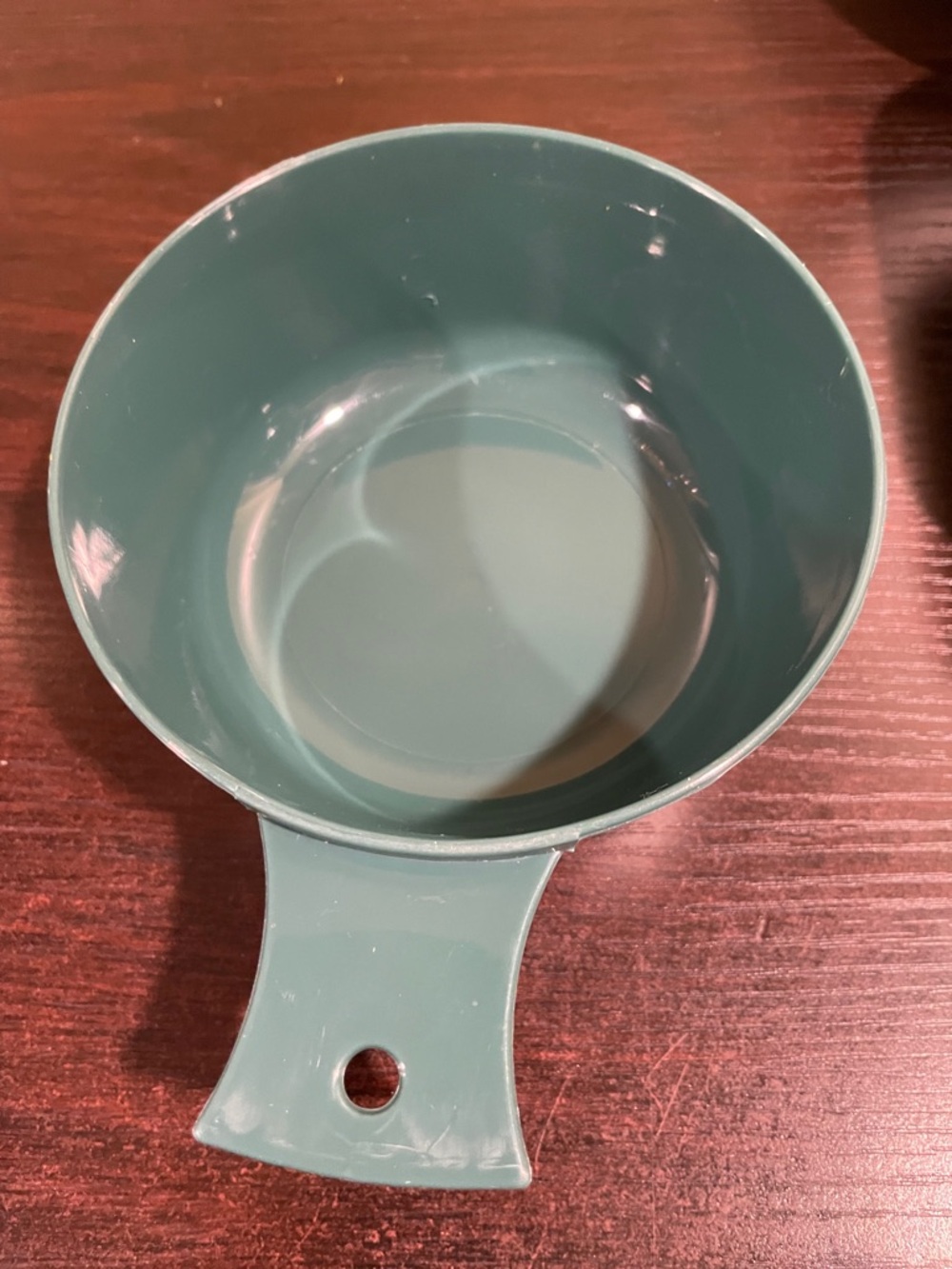 Teal Camping Dinnerware Set With Orange & Black Utensils View 5